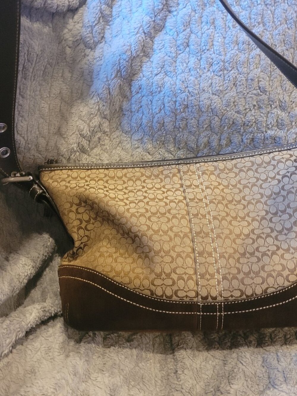 Coach Soho Signature Mini C Jacquard Hobo Bag F10945